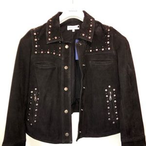Rebecca Minkoff Black suede studded jacket